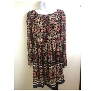 Forever 21 Contemporary Boho Small Dress LS